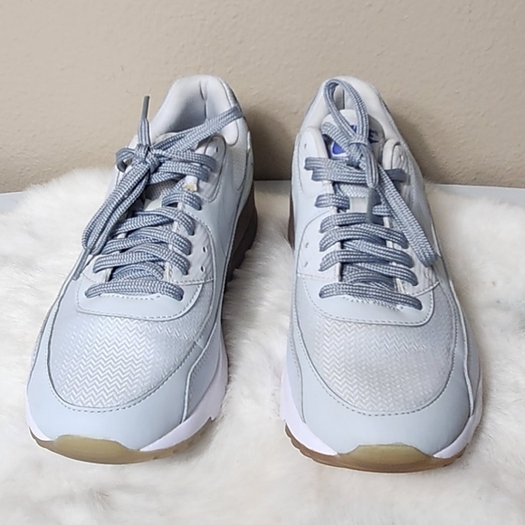 Nike Air Max 90 Ultra Essential Pure Platinum Stealth Sneaker-Size 7.5 - Picture 4 of 9